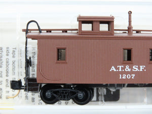 N Scale Micro-Trains MTL 51100 ATSF Santa Fe 34' Wood Sheathed Caboose 1207 RTR