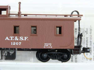 N Scale Micro-Trains MTL 51100 ATSF Santa Fe 34' Wood Sheathed Caboose 1207 RTR