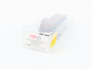 N Scale Micro-Trains MTL 51100 ATSF Santa Fe 34' Wood Sheathed Caboose 1207 RTR