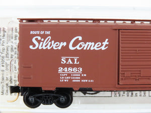 N Scale Micro-Trains MTL 20660 SAL Seaboard Silver Comet 40' Box Car 24863 RTR