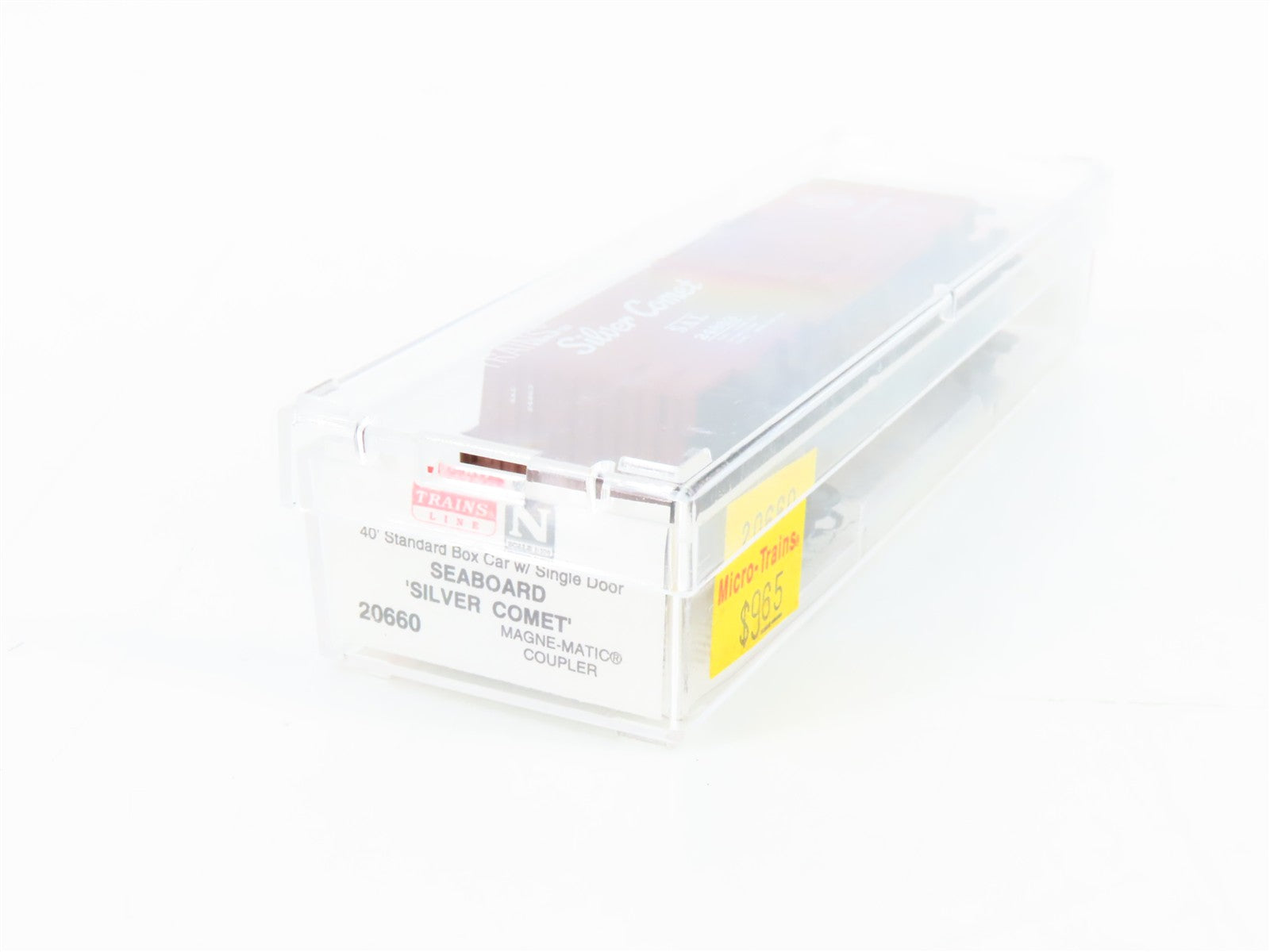 N Scale Micro-Trains MTL 20660 SAL Seaboard Silver Comet 40' Box Car 24863 RTR