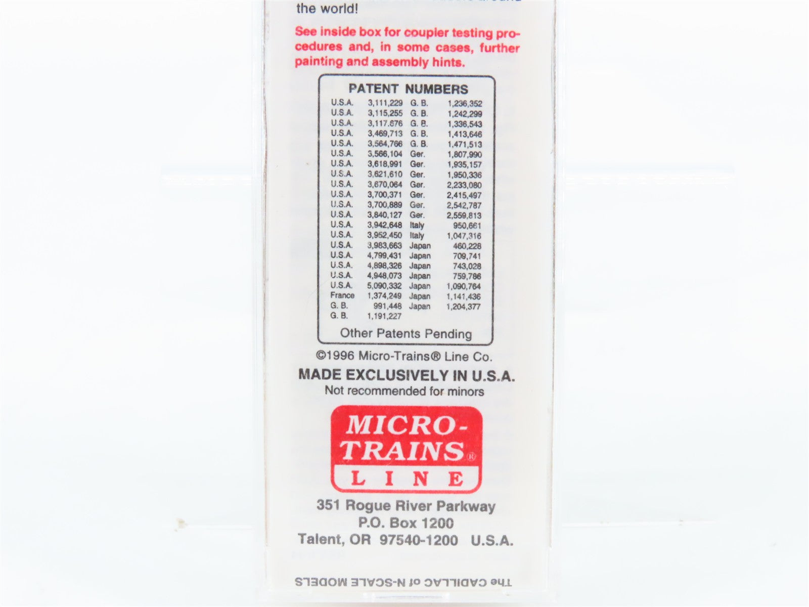 N Scale Micro-Trains MTL 100010 T&P Texas & Pacific 36' Caboose 2525 RTR