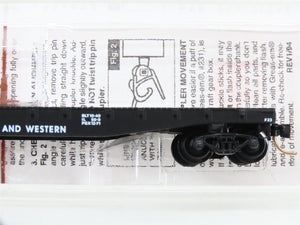 N Scale Micro-Trains MTL 45020 NW Norfolk & Western 50' Fishbelly Flat Car RTR