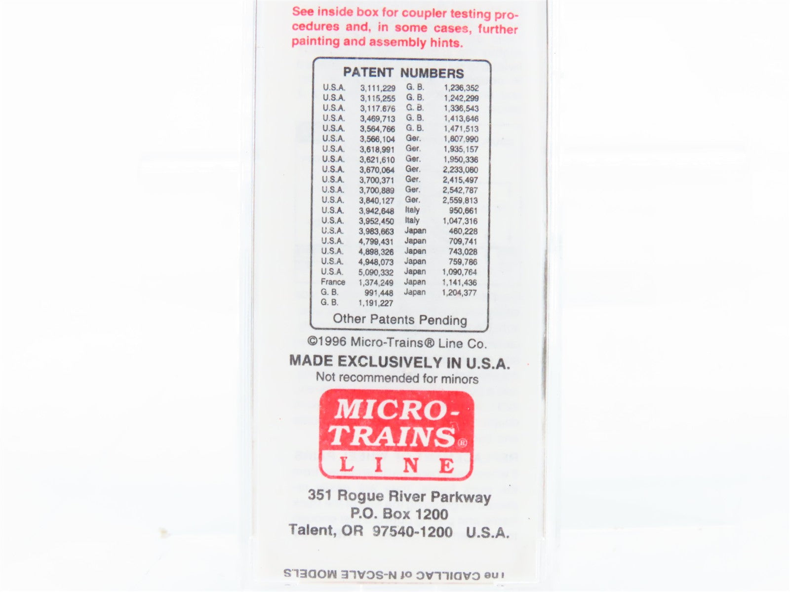 N Scale Micro-Trains MTL 28040 Central Railroad of New Jersey 40' Box Car RTR
