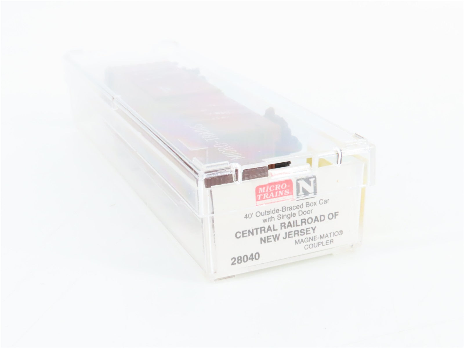 N Scale Micro-Trains MTL 28040 Central Railroad of New Jersey 40' Box Car RTR