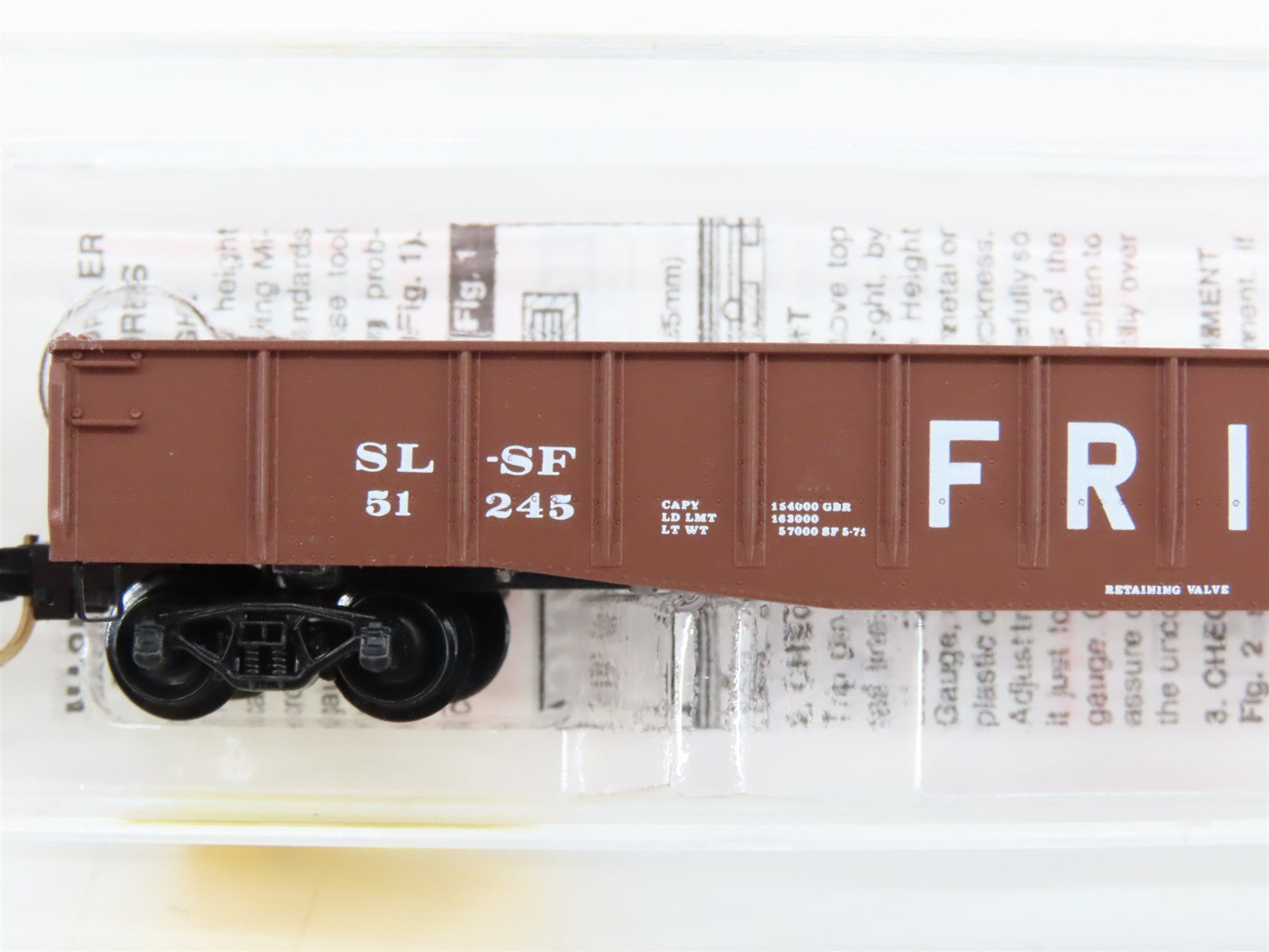 N Scale Micro-Trains MTL 46230 SL-SF St. Louis-San Francisco 50' Gondola RTR