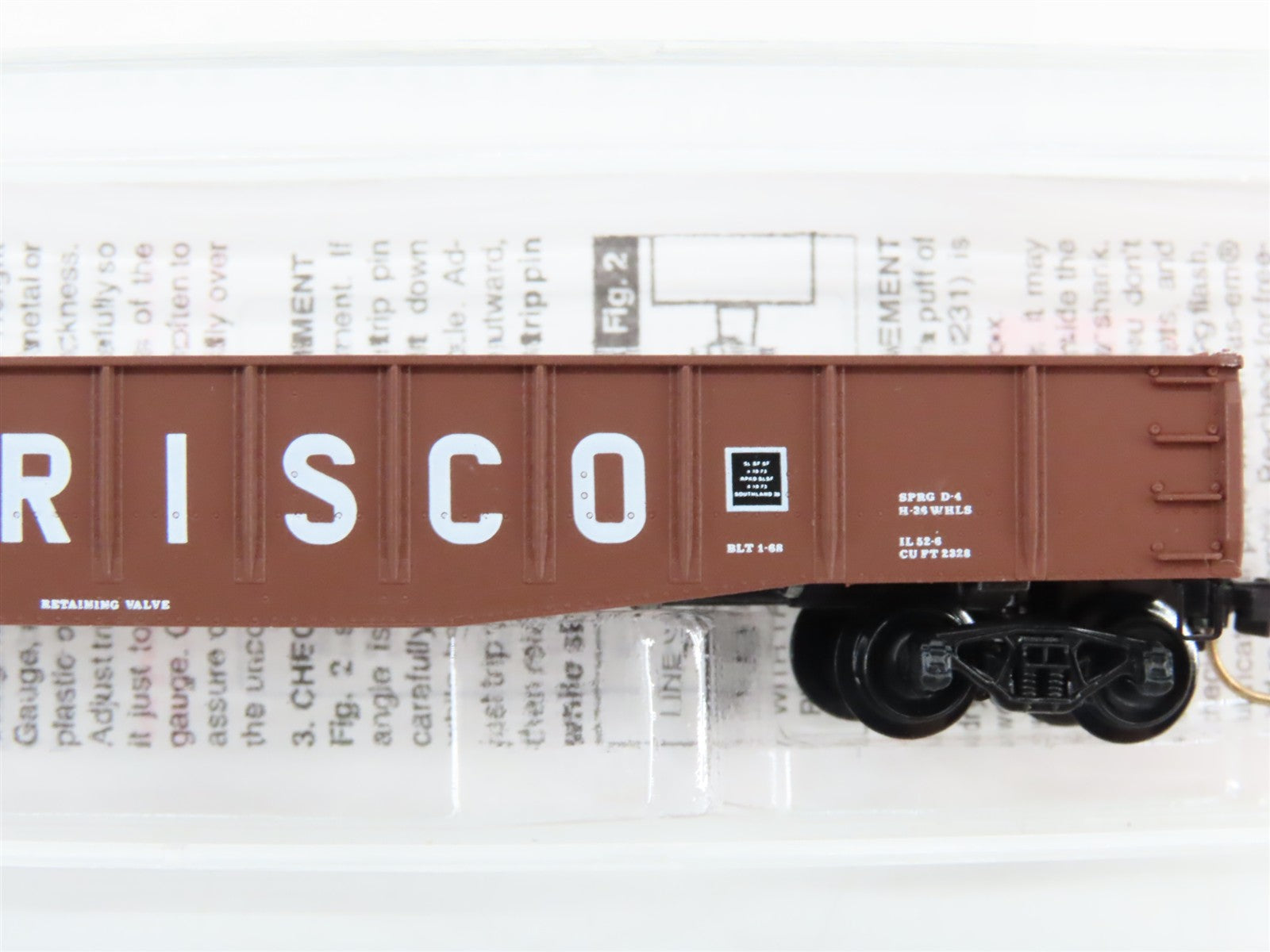 N Scale Micro-Trains MTL 46230 SL-SF St. Louis-San Francisco 50' Gondola RTR
