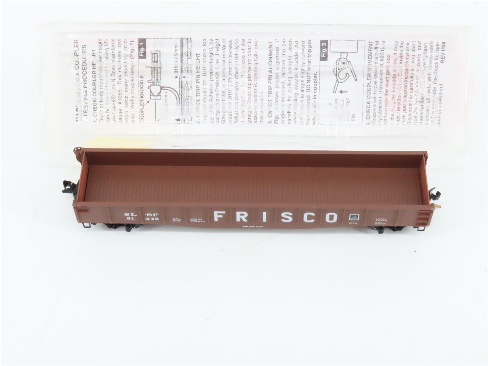 N Scale Micro-Trains MTL 46230 SL-SF St. Louis-San Francisco 50' Gondola RTR