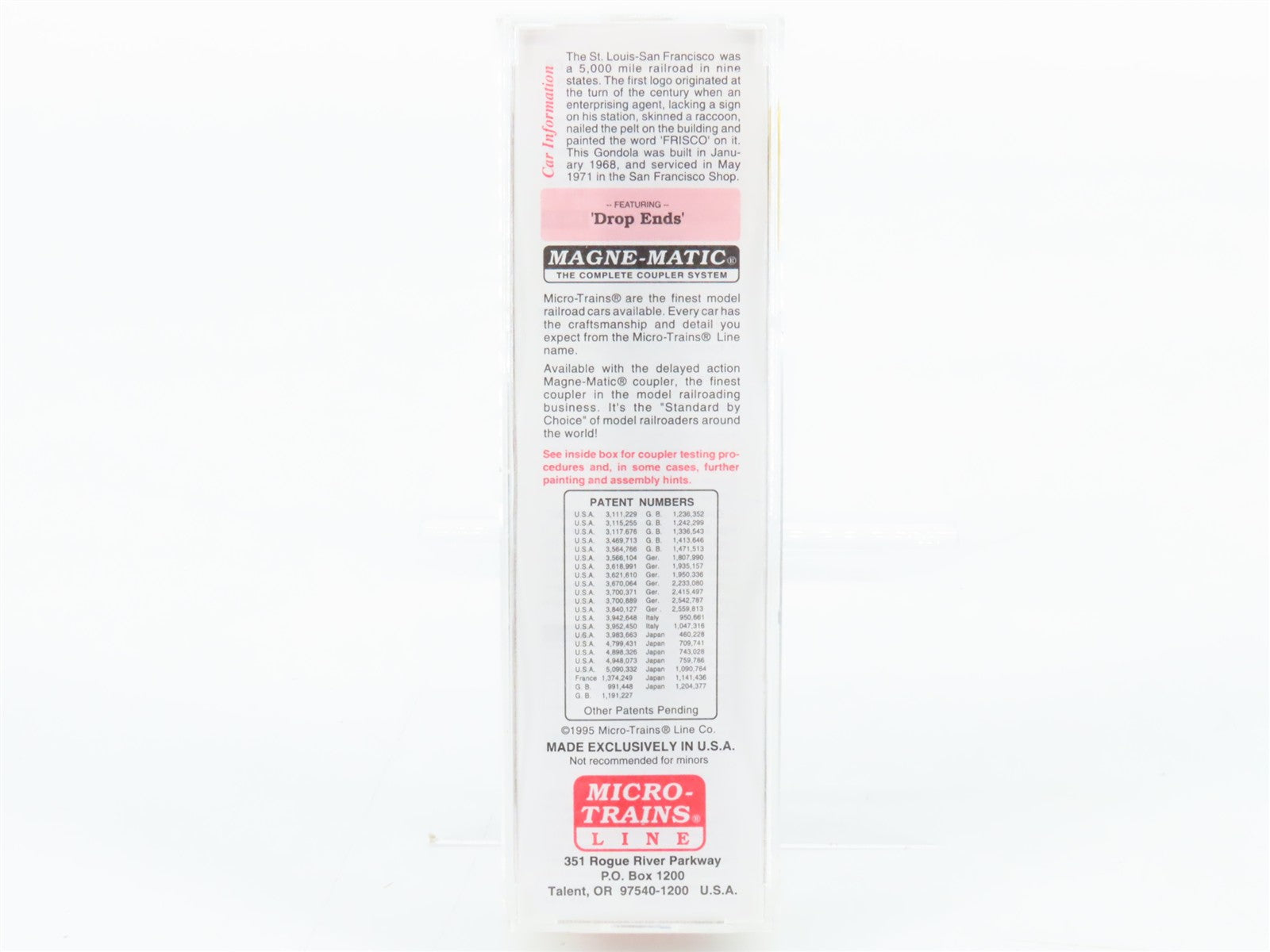 N Scale Micro-Trains MTL 46230 SL-SF St. Louis-San Francisco 50' Gondola RTR
