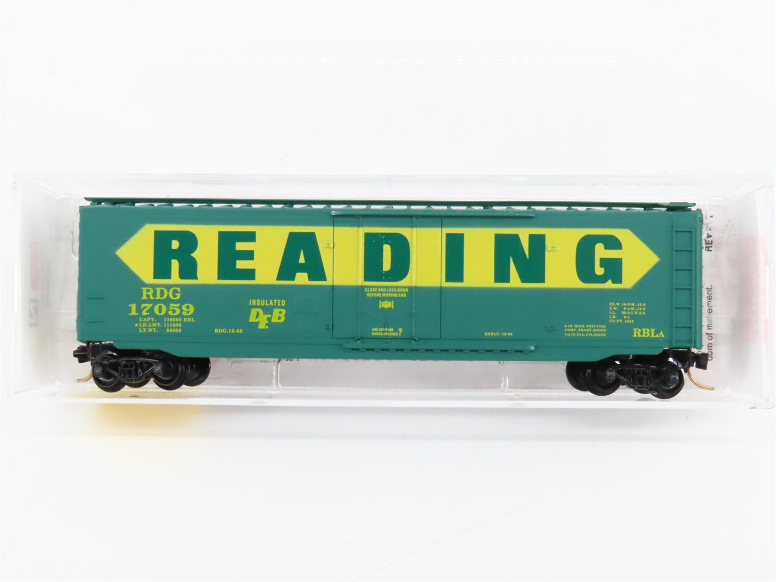 N Scale Micro-Trains MTL 32320 RDG Reading 50' Plug Door Box Car 17059 RTR