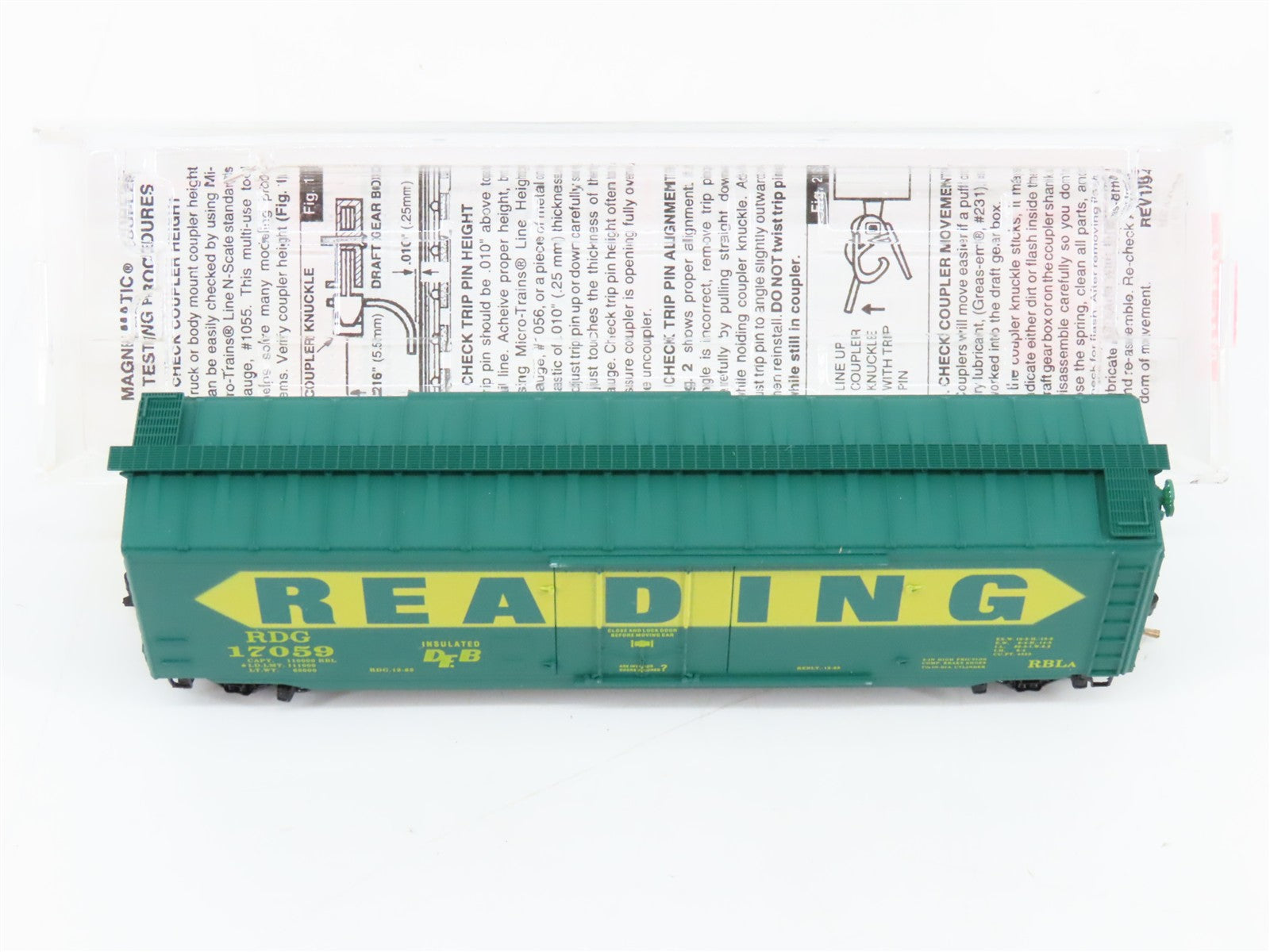 N Scale Micro-Trains MTL 32320 RDG Reading 50' Plug Door Box Car 17059 RTR