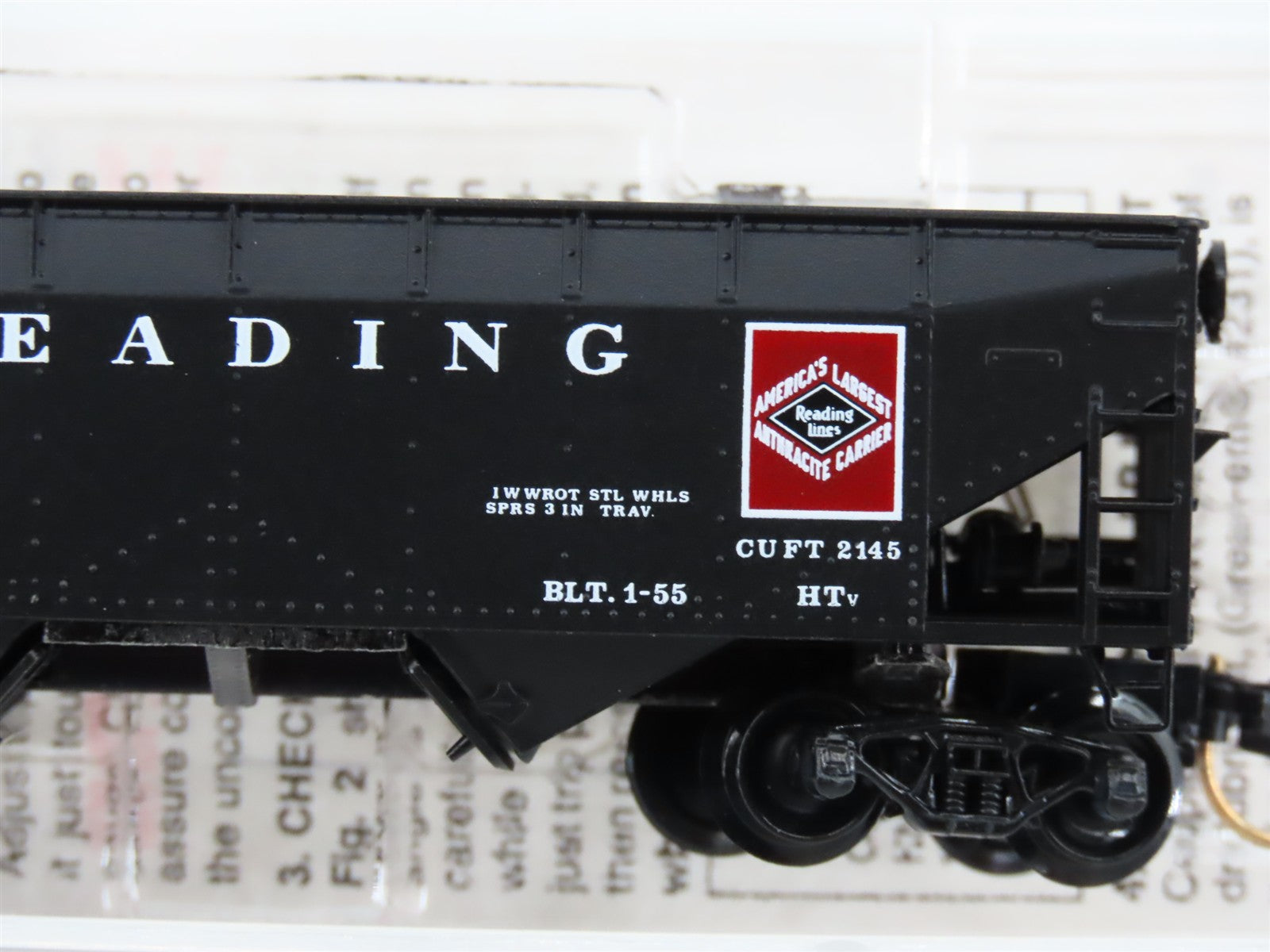 N Scale Micro-Trains MTL 55310 RDG Reading 33' 2-Bay Hopper 83002 RTR