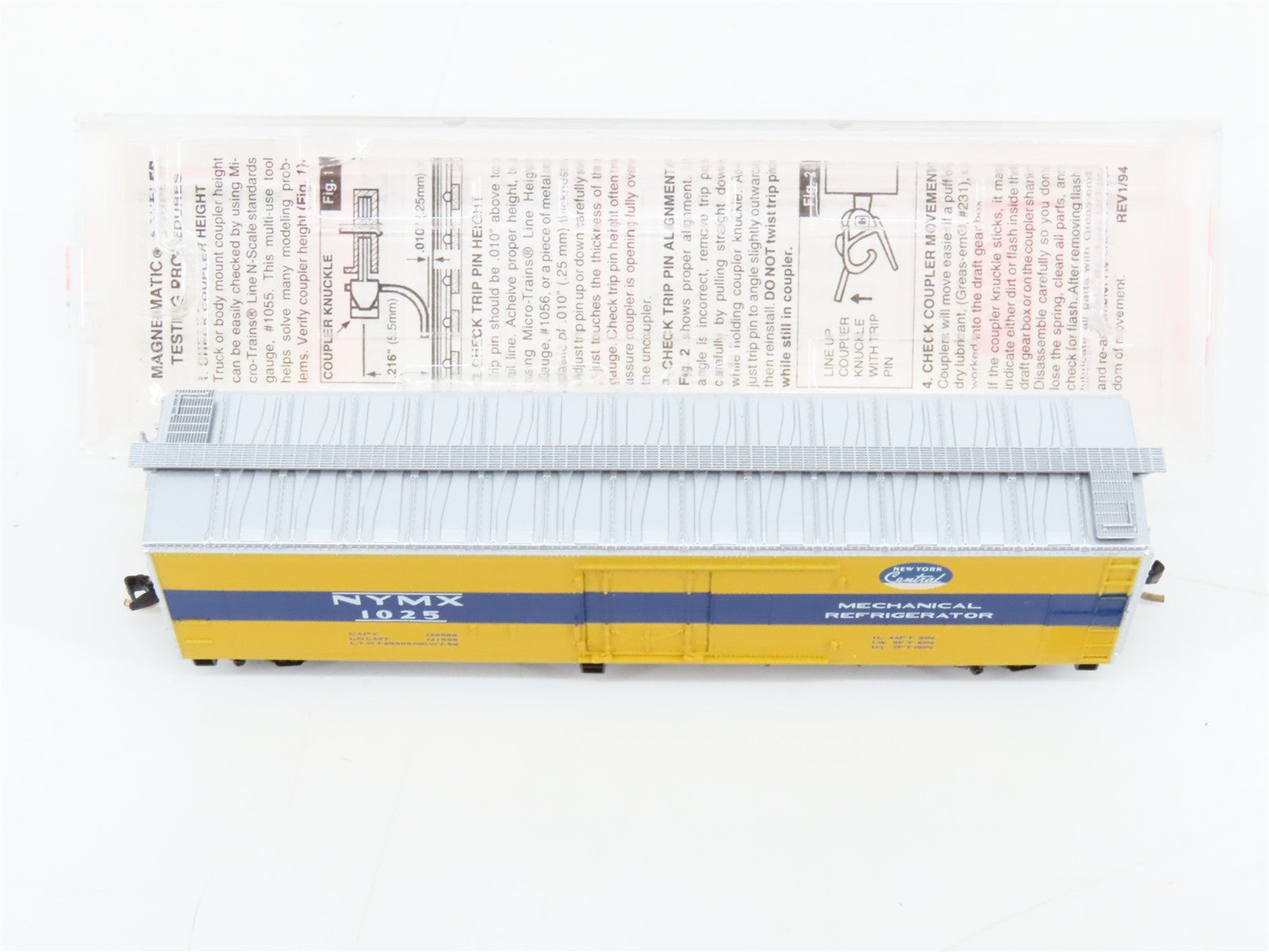 N Scale Micro-Trains MTL 69080 NYMX New York Central 51' Reefer 1025 RTR