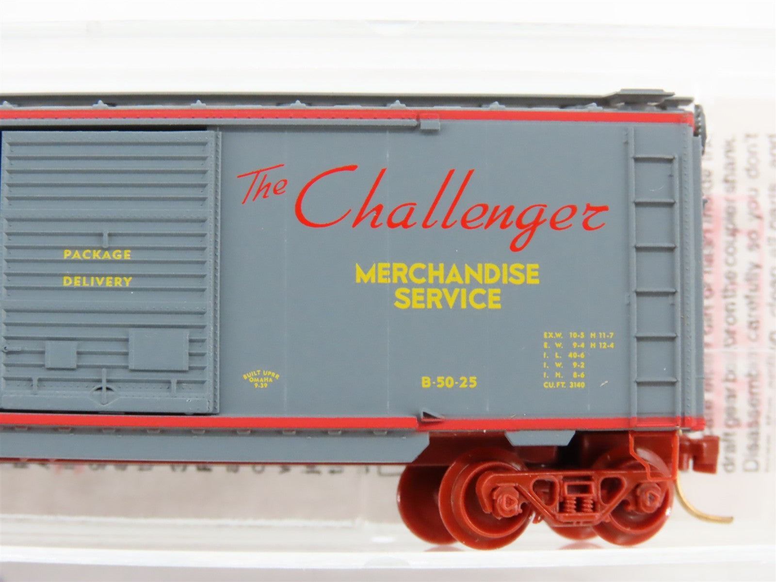 N Scale Micro-Trains MTL 23230 UP Union Pacific Challenger 40' Box Car 9149 RTR