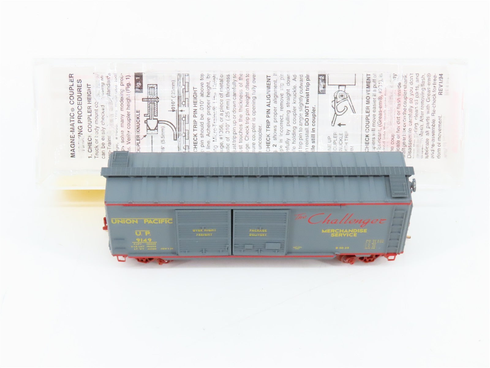 N Scale Micro-Trains MTL 23230 UP Union Pacific Challenger 40' Box Car 9149 RTR