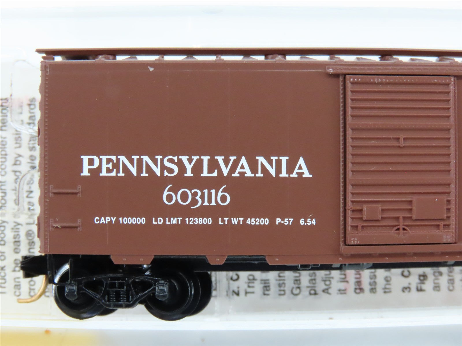 N Scale Micro-Trains MTL 20780 PRR Pennsylvania 40' Box Car 603116 RTR