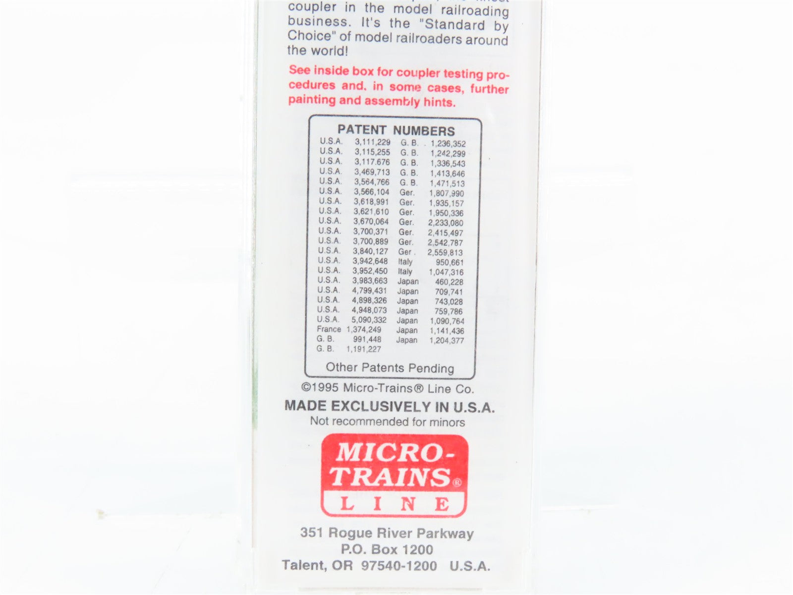 N Scale Micro-Trains MTL 20306 BN Burlington Northern 40' Box Car 189284 RTR