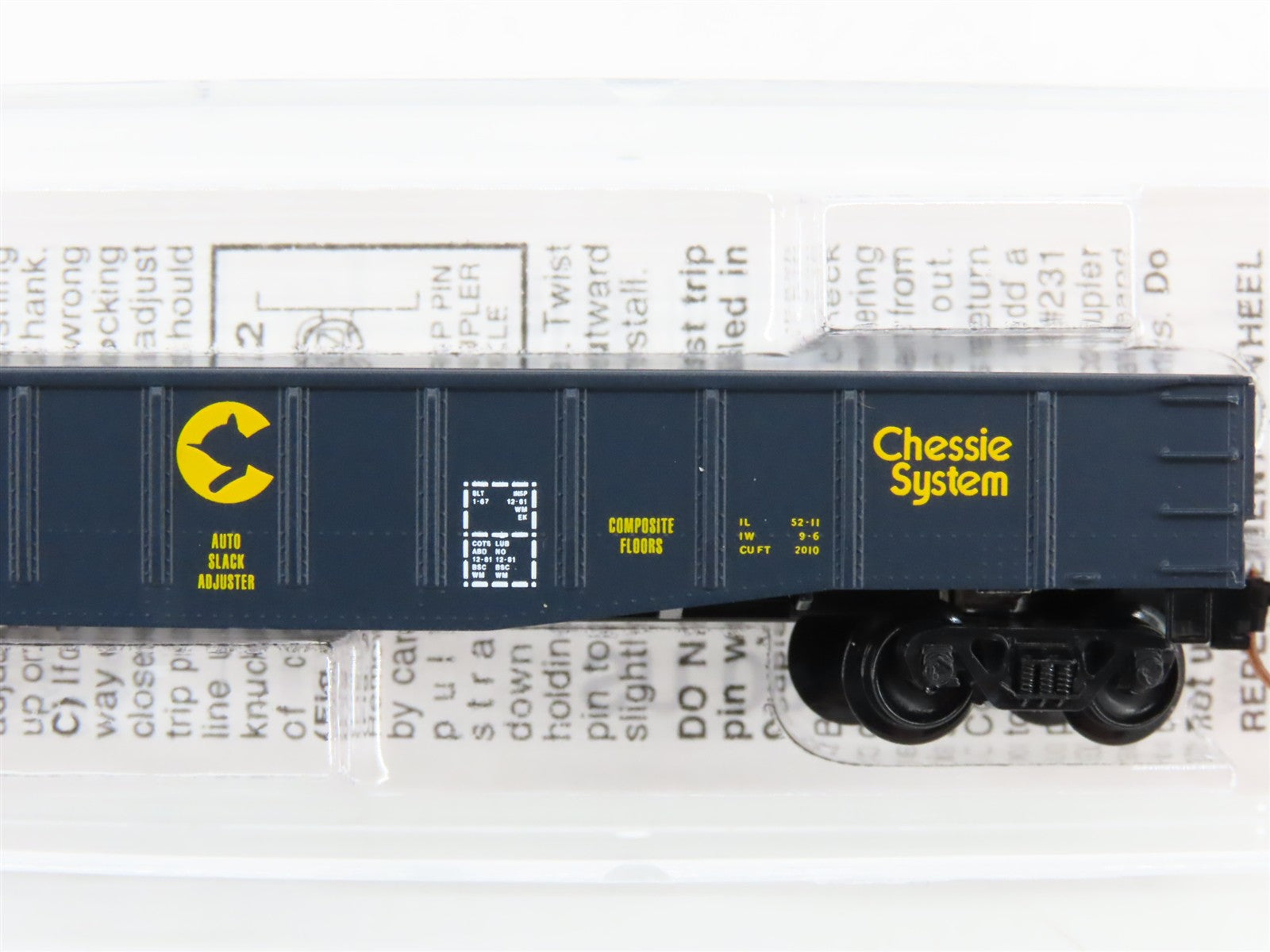 N Scale Micro-Trains MTL 105070 WM Chessie System 50' Gondola 58004 RTR