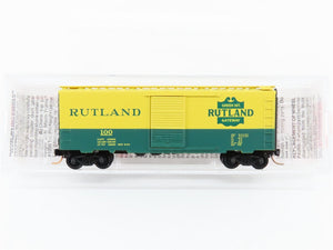 N Scale Micro-Trains MTL 20146 RUT Rutland Green Mt. Gateway 40' Box Car 100 RTR