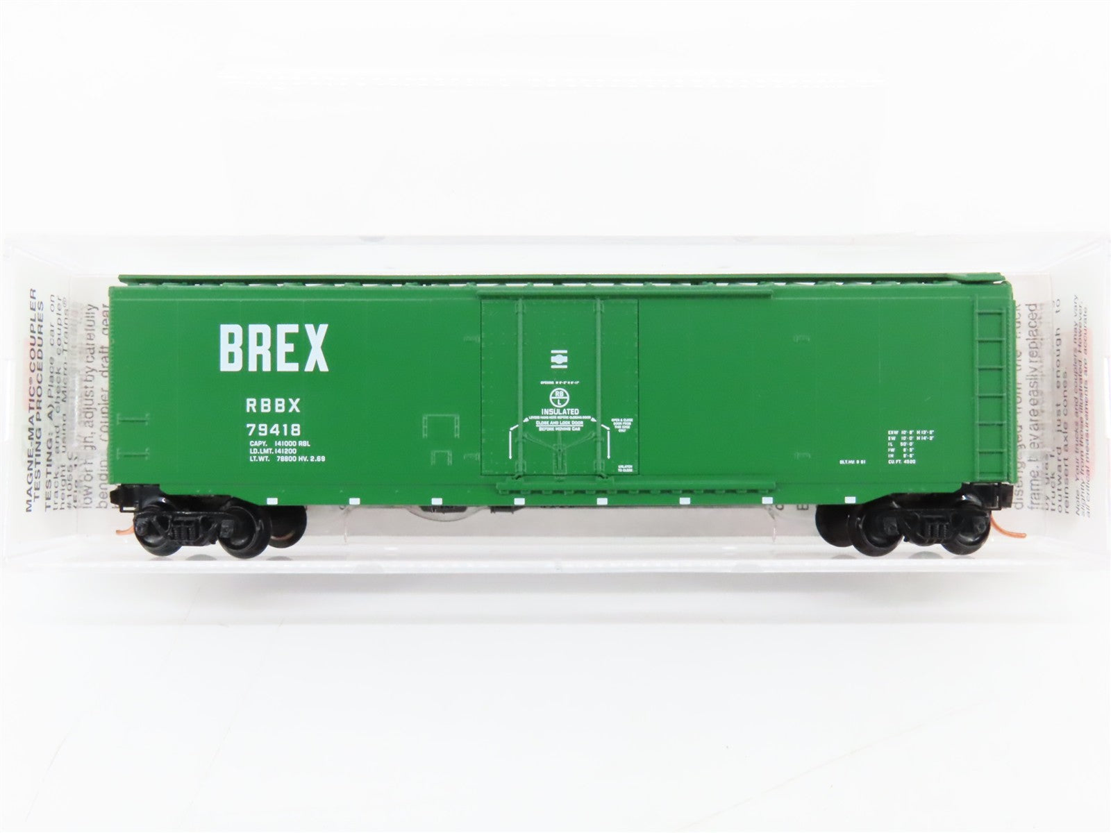 N Scale Micro-Trains MTL 32090 Burlington Refrigerator Express 50' Box Car RTR
