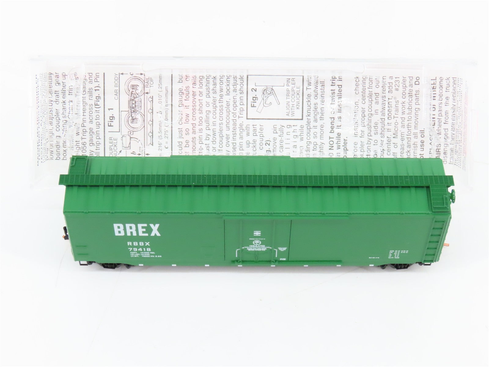 N Scale Micro-Trains MTL 32090 Burlington Refrigerator Express 50' Box Car RTR