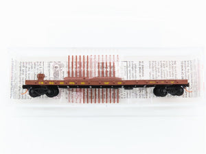 N Scale Micro-Trains MTL 44090 CB&Q Burlington Route 50' Flat Car 93374 RTR