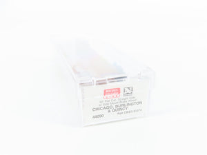 N Scale Micro-Trains MTL 44090 CB&Q Burlington Route 50' Flat Car 93374 RTR