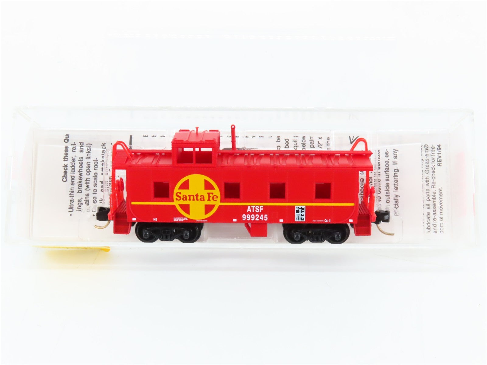 N Scale Micro-Trains MTL 100030 ATSF Santa Fe 36' Steel Caboose 999245 RTR