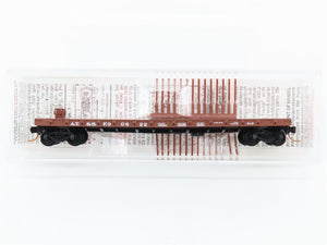 N Scale Micro-Trains MTL 44060 ATSF Santa Fe 50' Straight Side Flat Car 90822