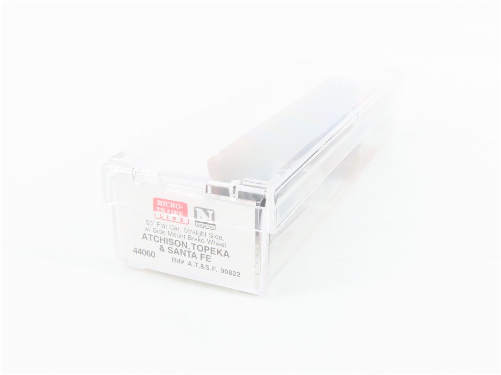 N Scale Micro-Trains MTL 44060 ATSF Santa Fe 50' Straight Side Flat Car 90822