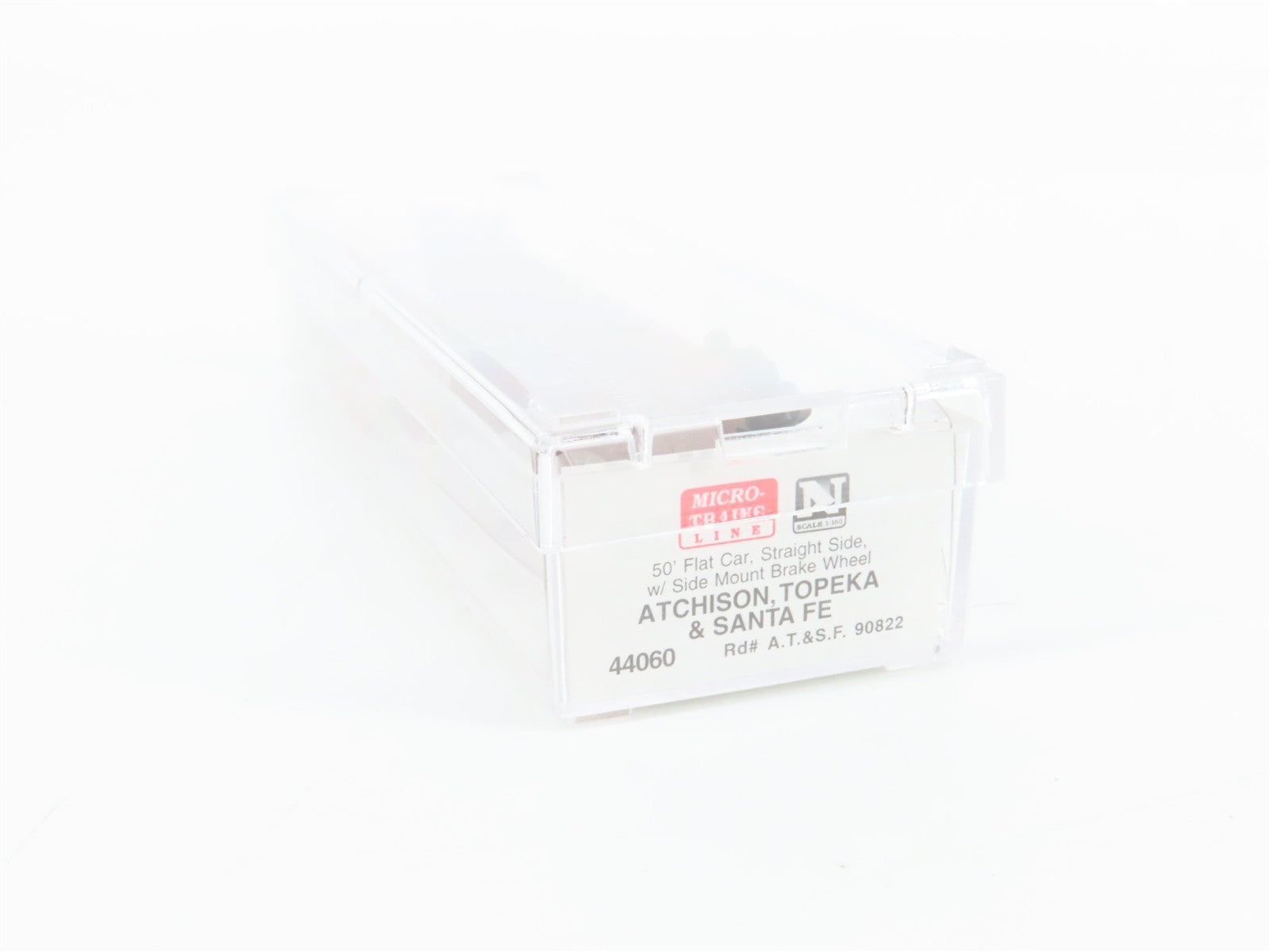 N Scale Micro-Trains MTL 44060 ATSF Santa Fe 50' Straight Side Flat Car 90822