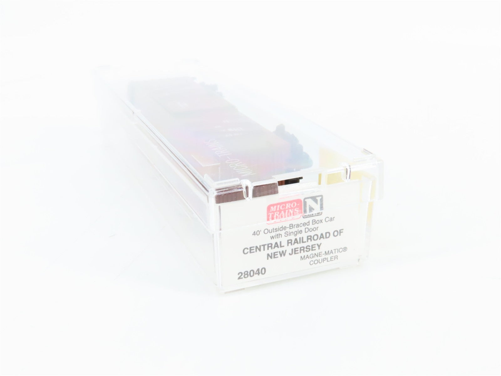 N Scale Micro-Trains MTL 28040 Central Railroad of New Jersey 40' Box Car RTR