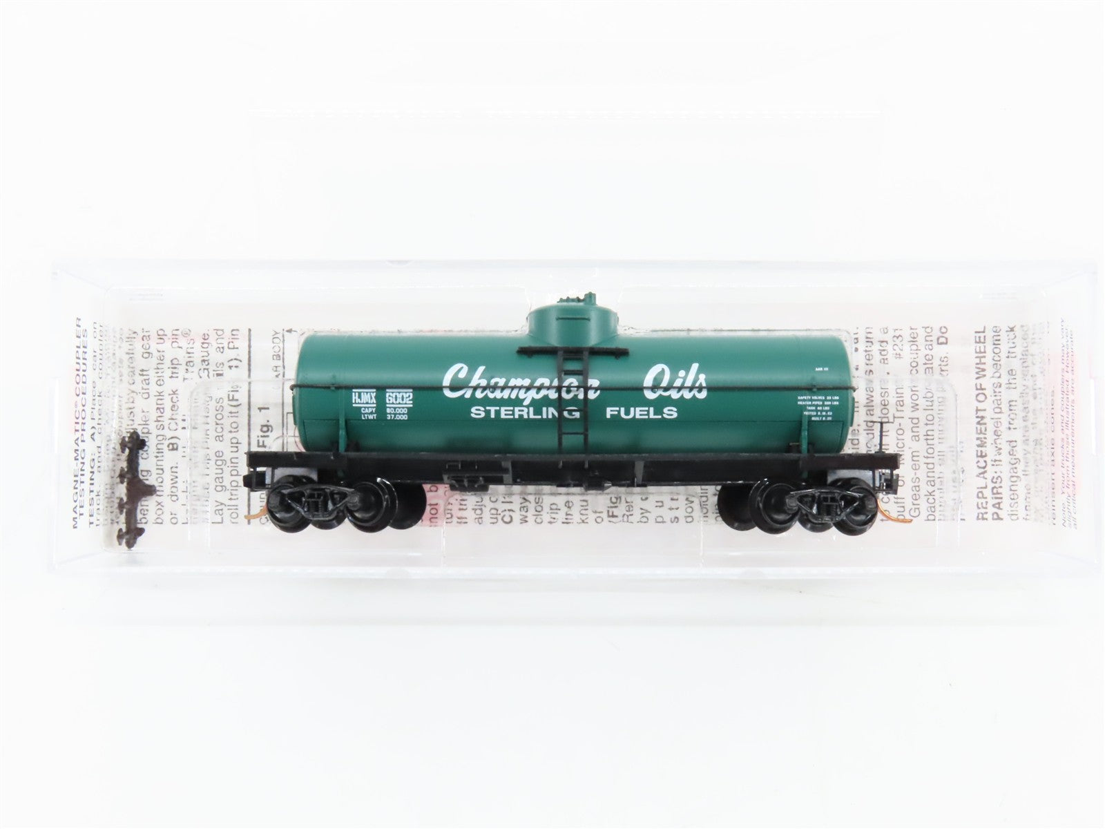 N Scale Micro-Trains MTL 65490 Champion Oils - Sterling Fuels Tank Car RTR