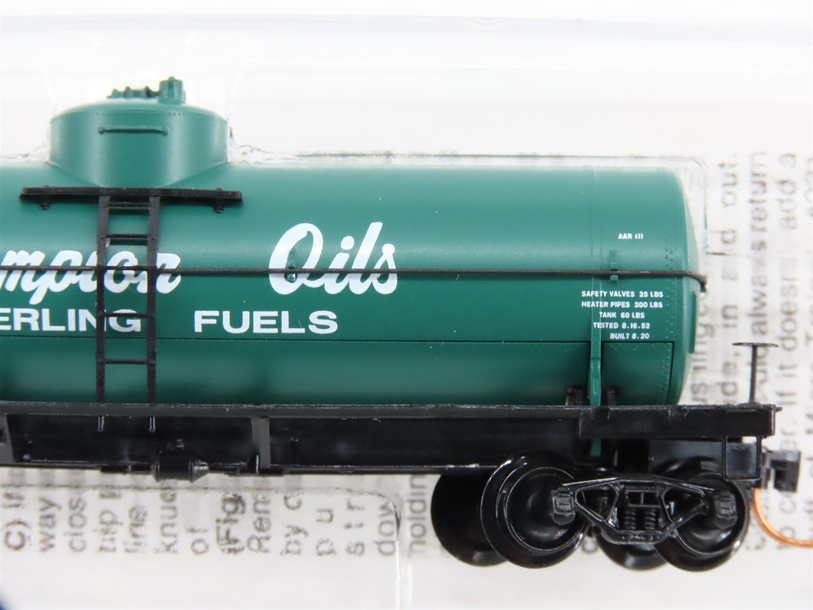 N Scale Micro-Trains MTL 65490 Champion Oils - Sterling Fuels Tank Car RTR