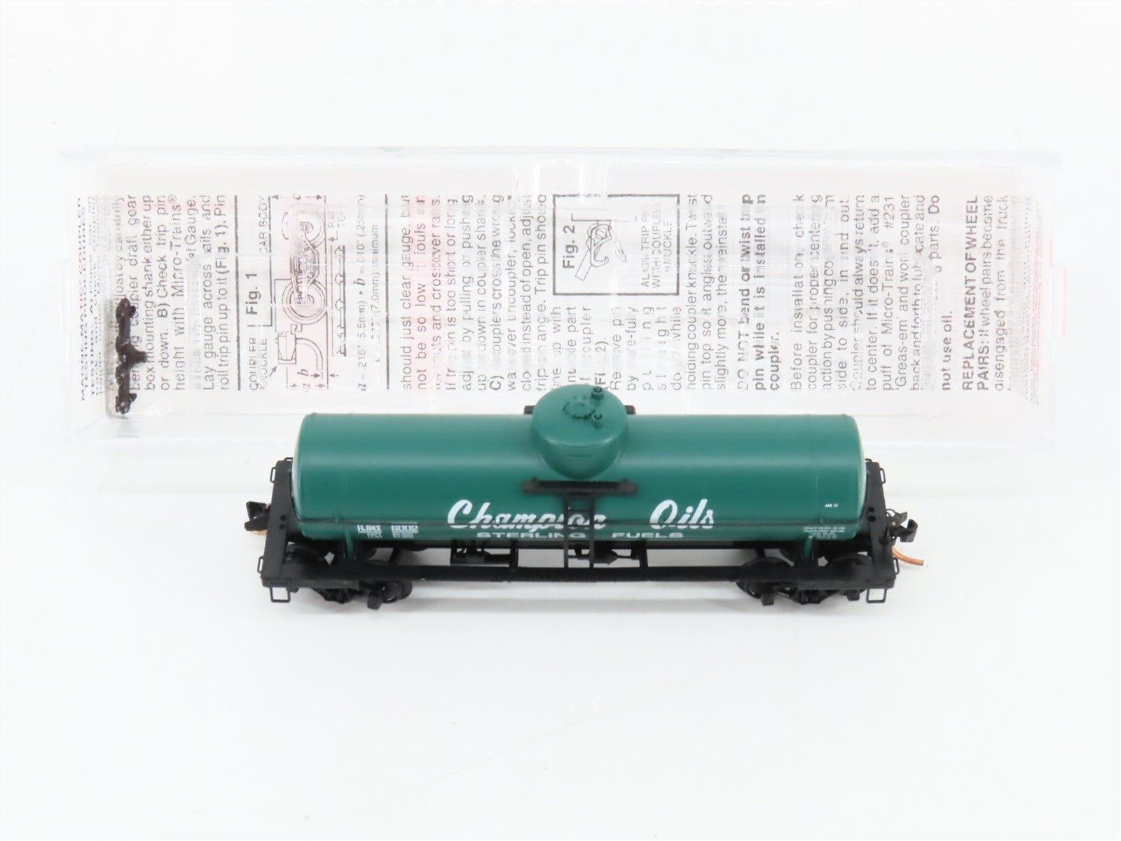 N Scale Micro-Trains MTL 65490 Champion Oils - Sterling Fuels Tank Car RTR