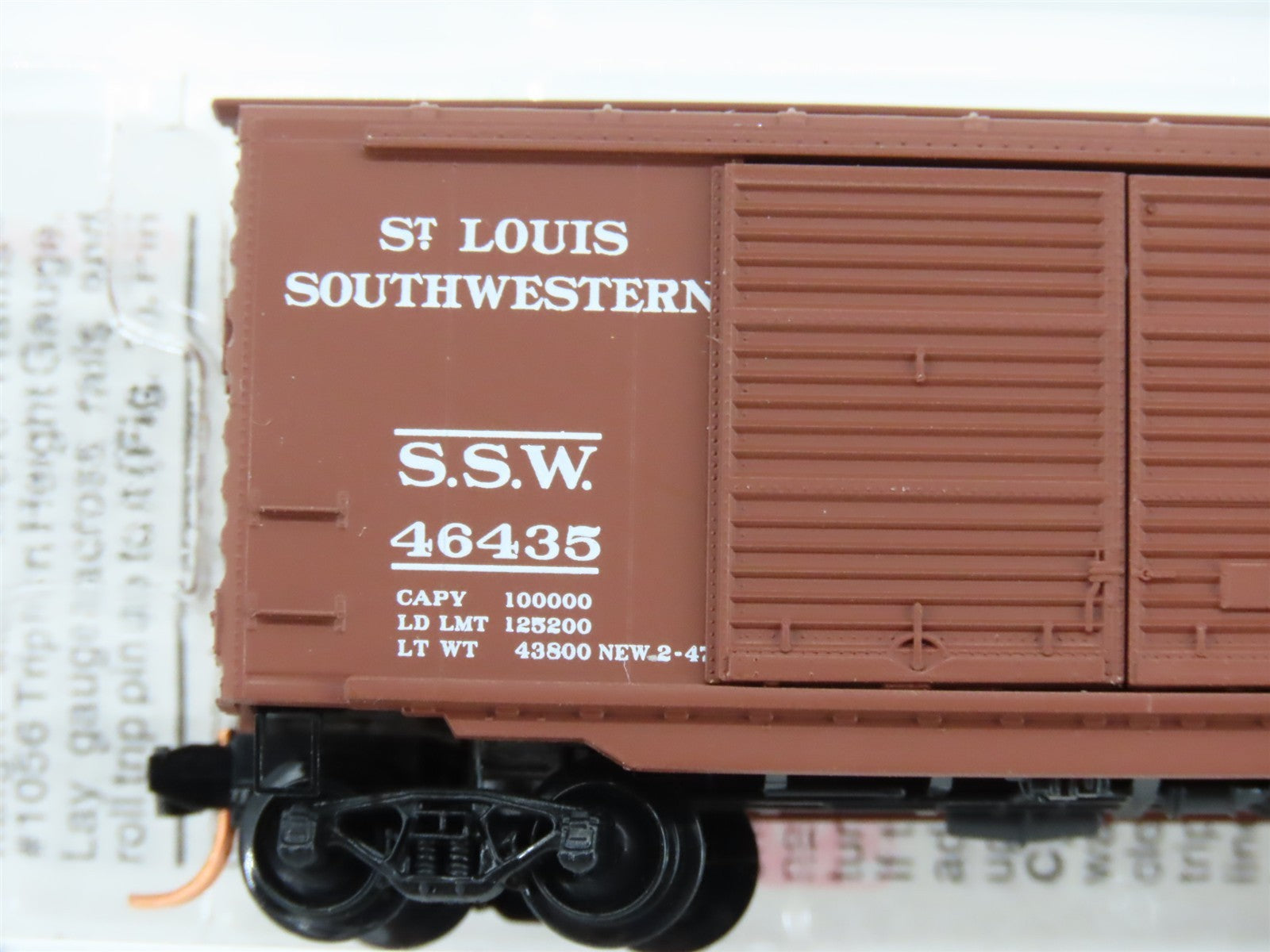 N Scale Micro-Trains MTL 23030 SSW Cotton Belt Blue Streak 40' Box Car 46435 RTR