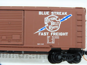 N Scale Micro-Trains MTL 23030 SSW Cotton Belt Blue Streak 40' Box Car 46435 RTR