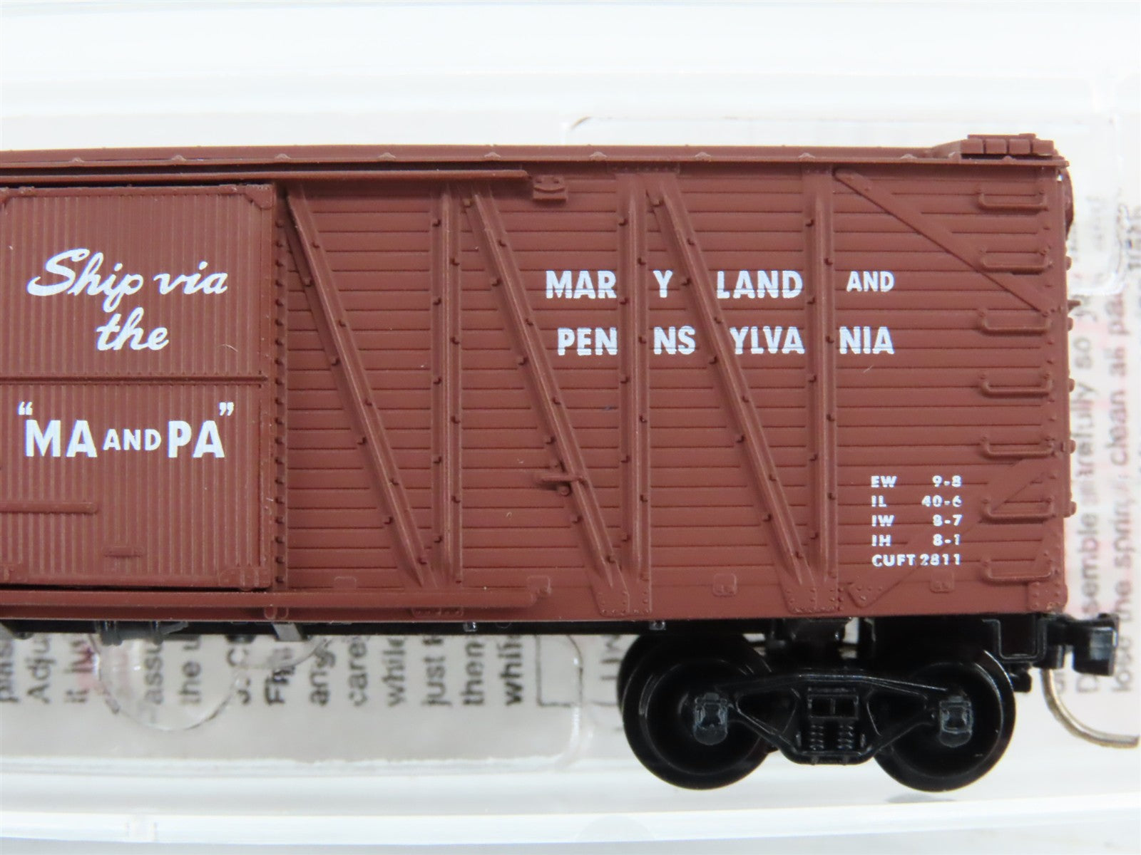 N Scale Micro-Trains MTL 28020 M&PA Maryland & Pennsylvania 40' Box Car 1157 RTR