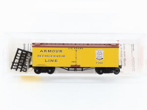 N Scale Micro-Trains MTL 58030 Armour Refrigerator Line 36' Reefer 7306 RTR