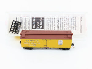 N Scale Micro-Trains MTL 58030 Armour Refrigerator Line 36' Reefer 7306 RTR