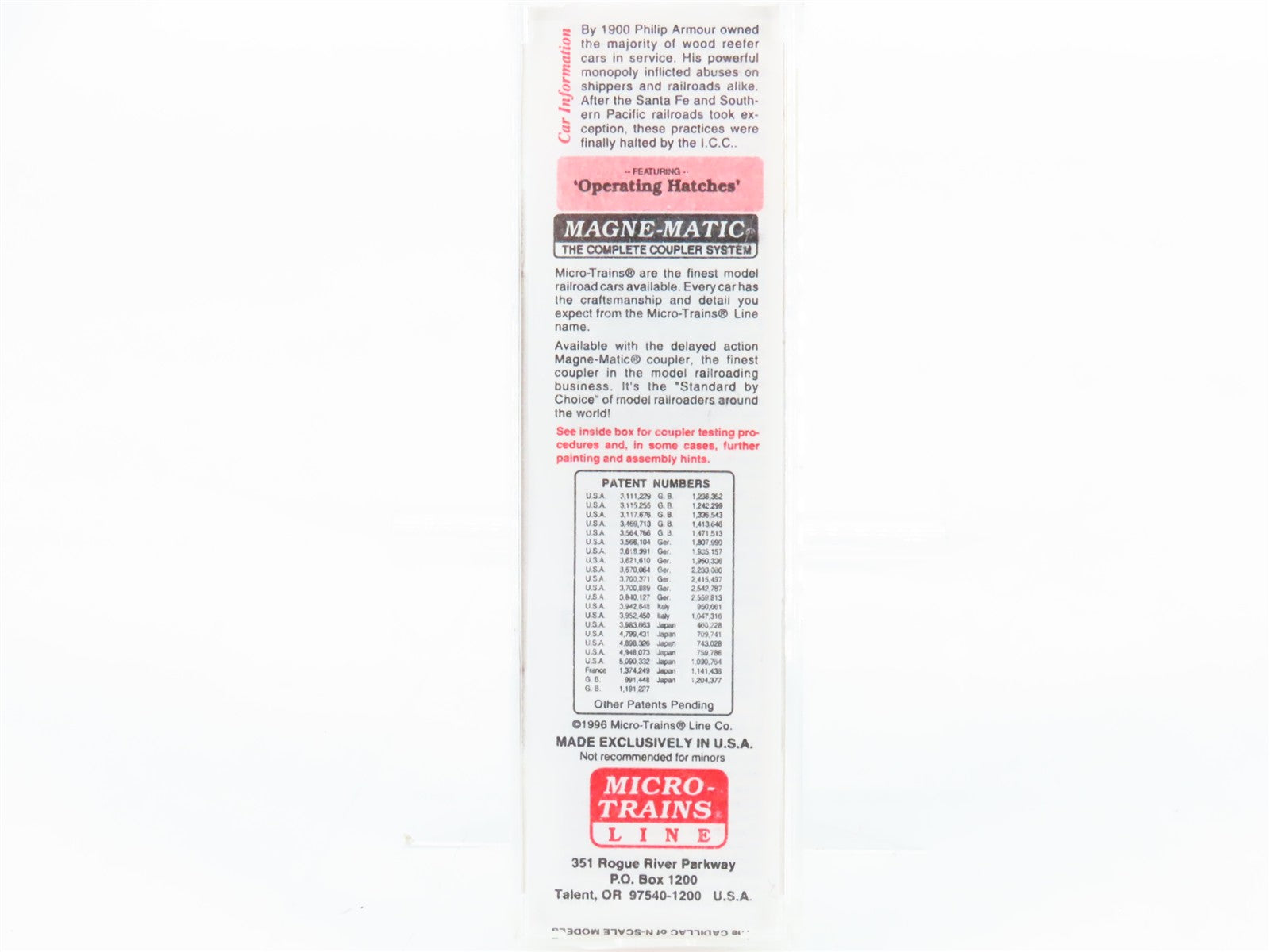 N Scale Micro-Trains MTL 58030 Armour Refrigerator Line 36' Reefer 7306 RTR