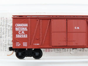N Scale Micro-Trains MTL 40010 Canadian National 40' Outside Braced Box Car RTR