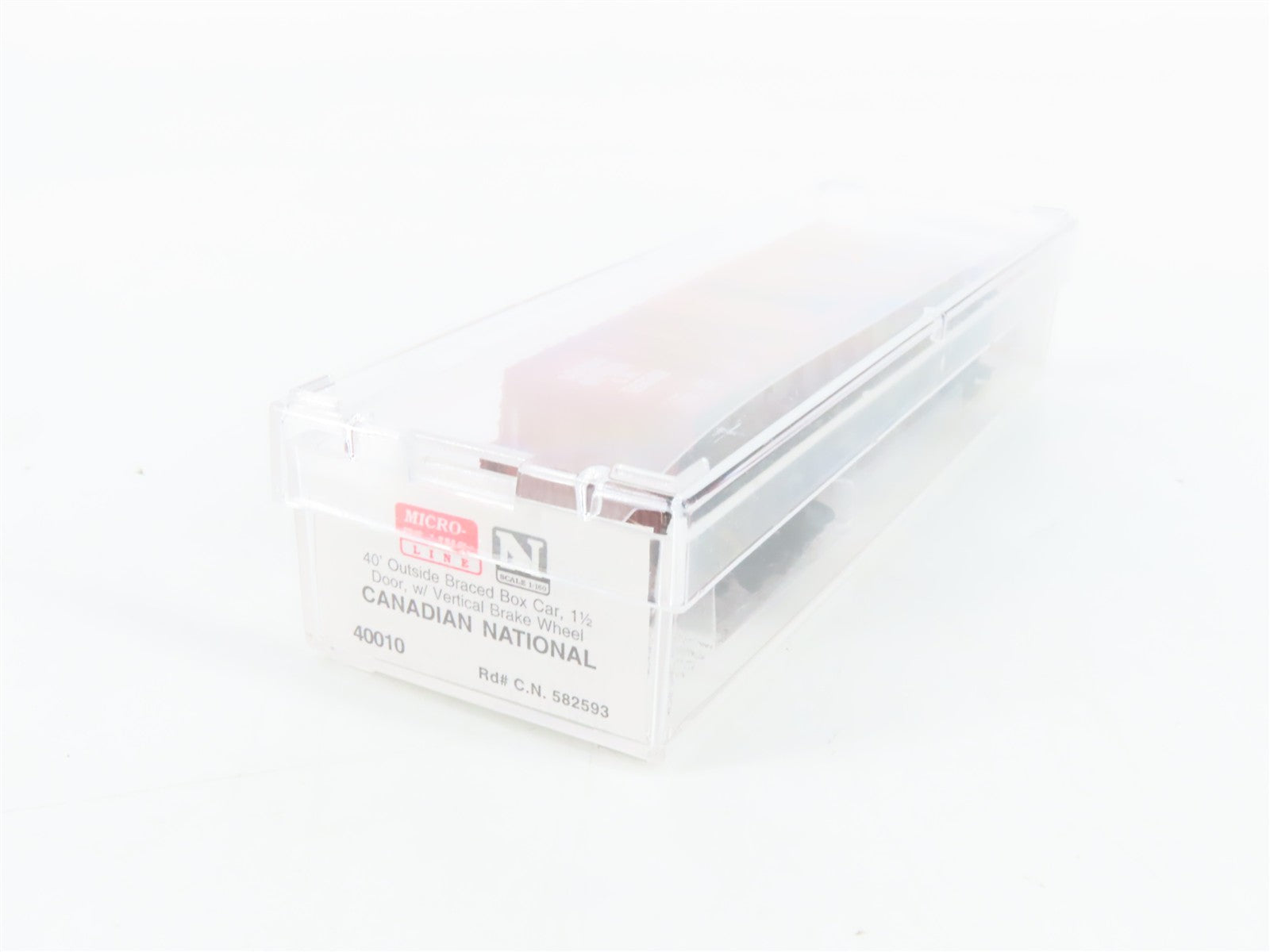 N Scale Micro-Trains MTL 40010 Canadian National 40' Outside Braced Box Car RTR