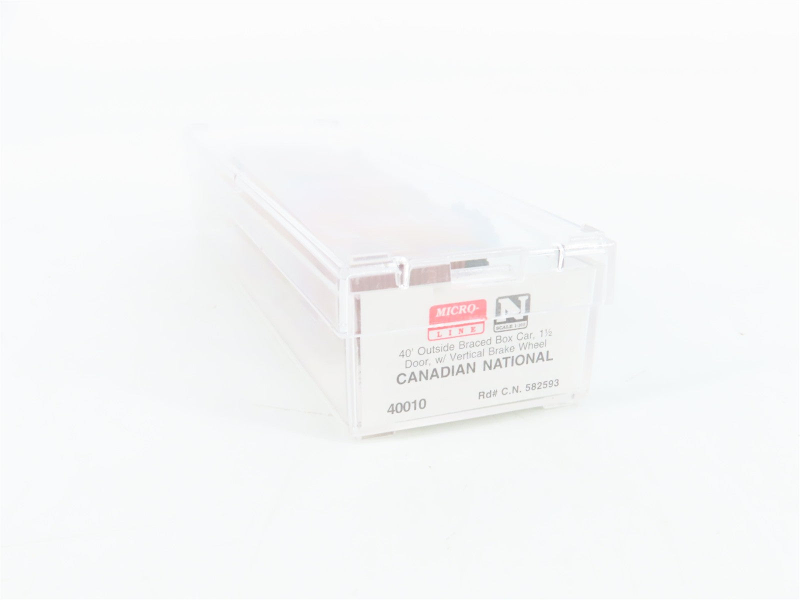 N Scale Micro-Trains MTL 40010 Canadian National 40' Outside Braced Box Car RTR