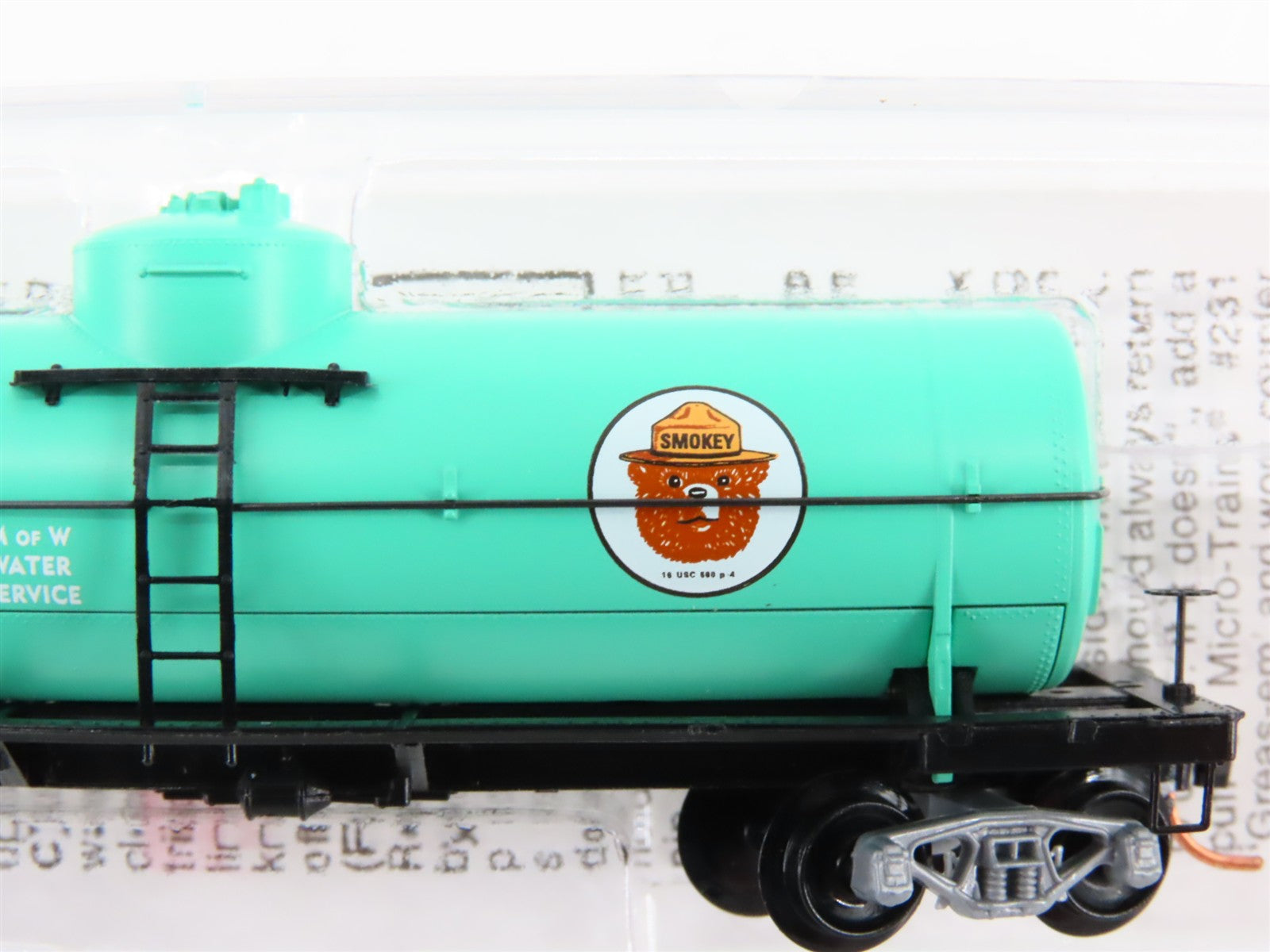 N Scale Micro-Trains MTL 65540 Smokey Bear / Fire Prevention Train Tank Car RTR