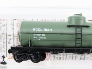 N Scale Micro-Trains MTL 65530 BCOL British Columbia Railway Tank Car 1924 RTR