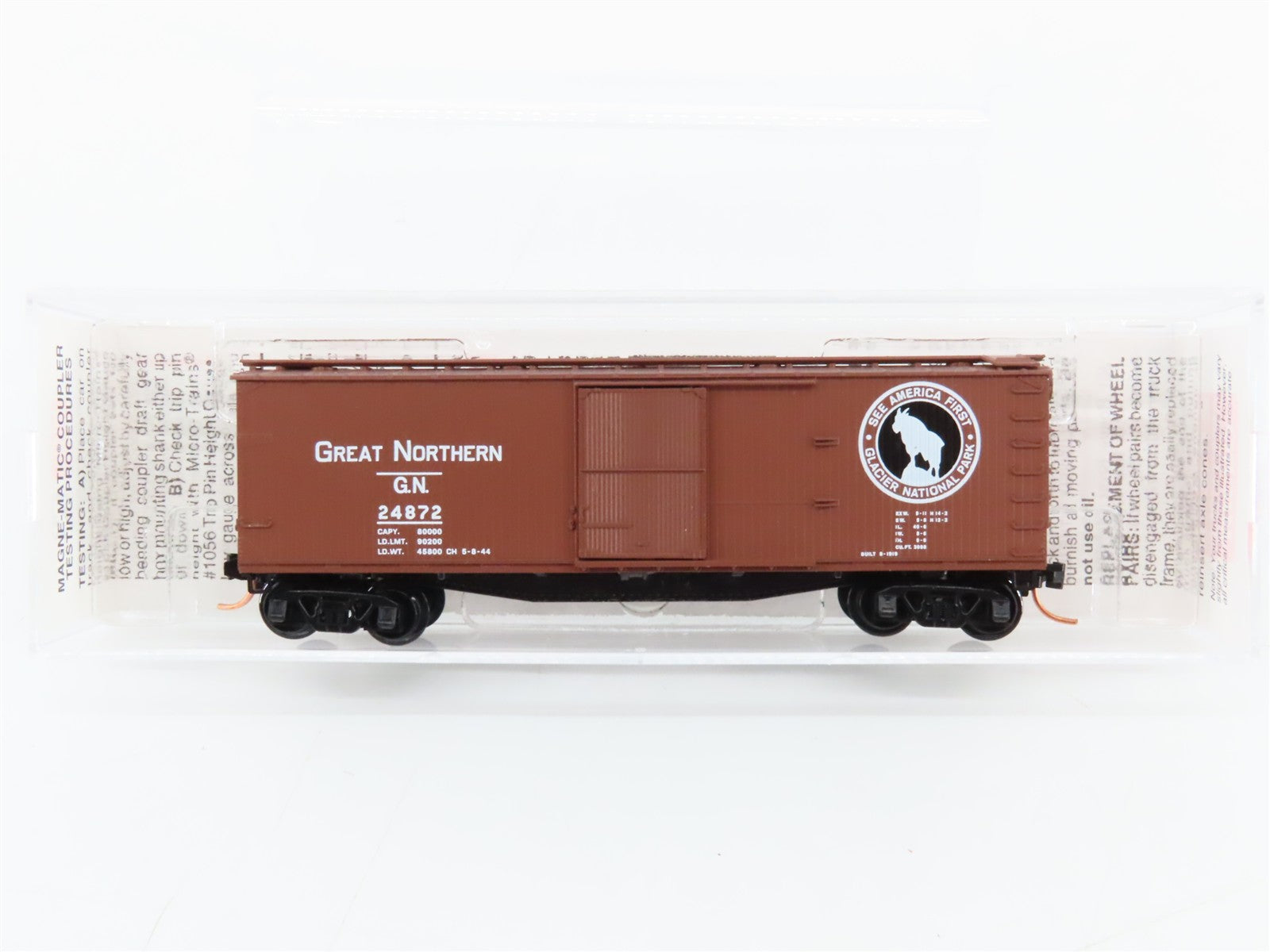 N Scale Micro-Trains MTL 42080 GN Great Northern 40' Box Car 24872 RTR