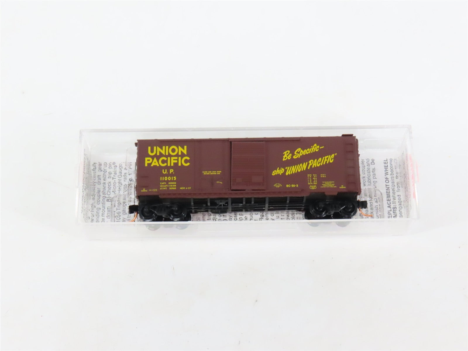 N Scale Micro-Trains MTL 22030 UP Union Pacific 40' Box Car 110015 RTR