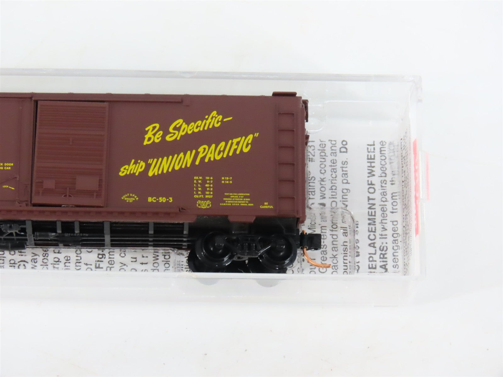 N Scale Micro-Trains MTL 22030 UP Union Pacific 40' Box Car 110015 RTR