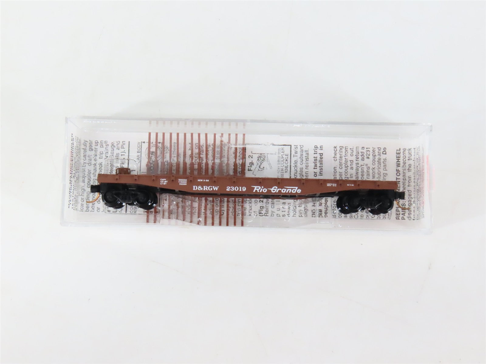 N Scale Micro-Trains MTL 45060 Denver & Rio Grande Western 50' Flat Car RTR